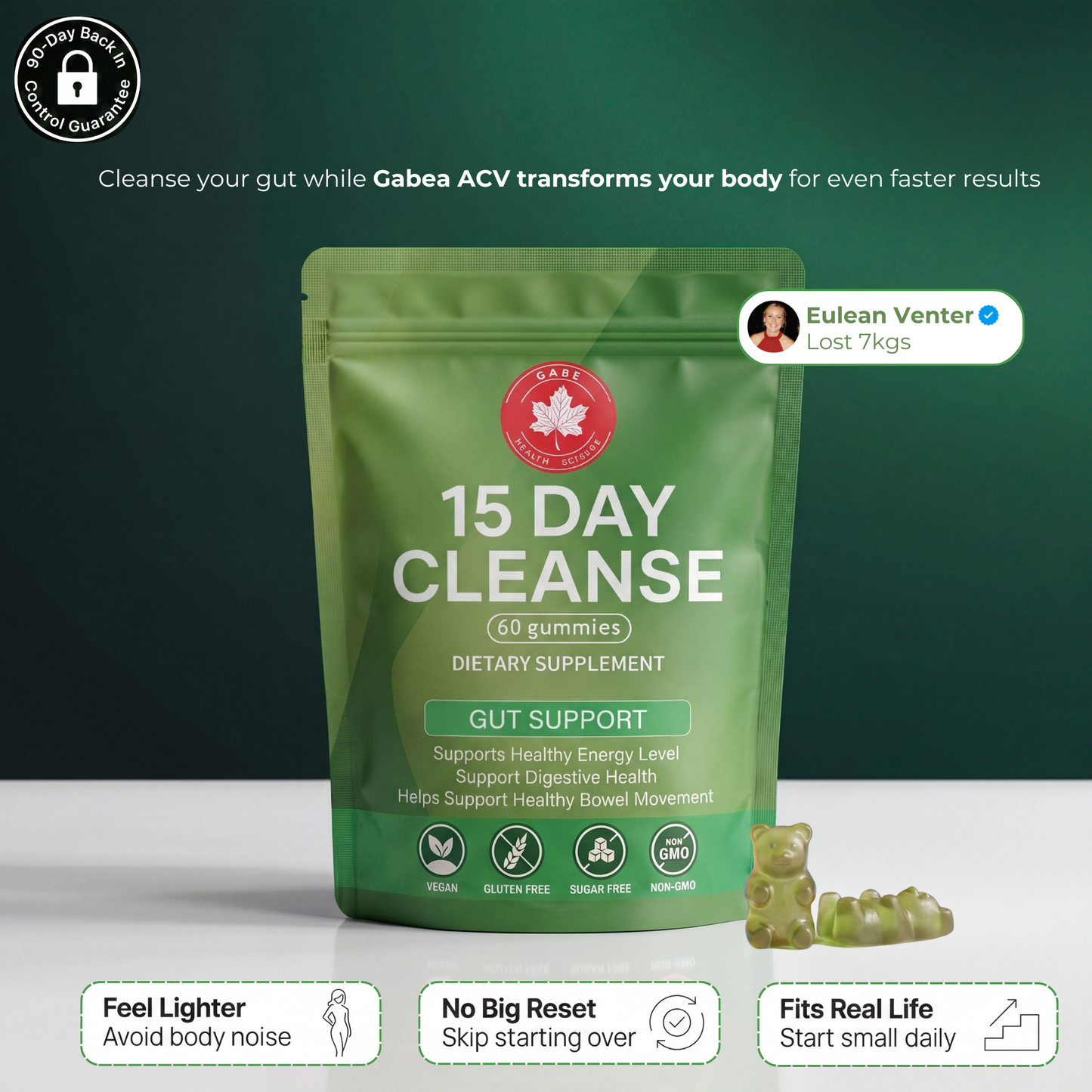 Gabea® 15-Day Gut Support Cleanse Gummies